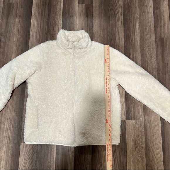 Uniqlo Soft Cream teddy bear Jacket size M - Picture 2 of 5
